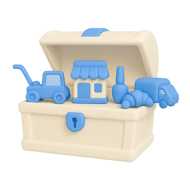 Company Cash business funding toolbox illustration